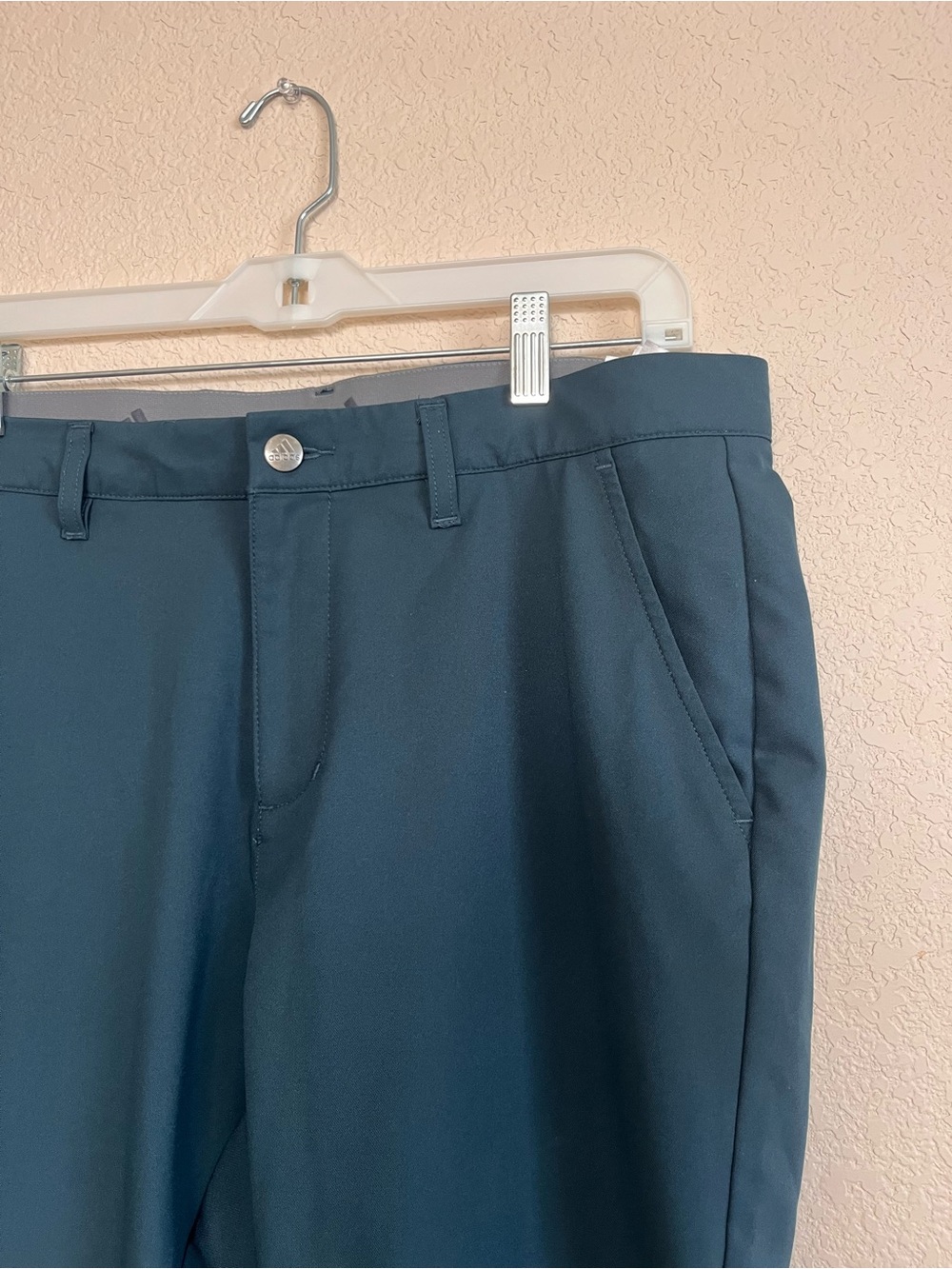 Adidas Mens Ultimate365 Tapered Golf Pants Teal - Picture 3 of 12